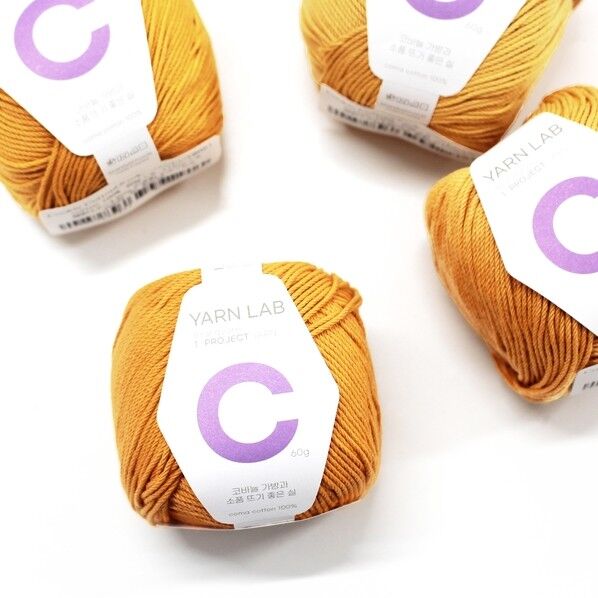 Knit Wit 韓国コットン編み糸 Cookie Cotton クッキーコットン 同色4玉入