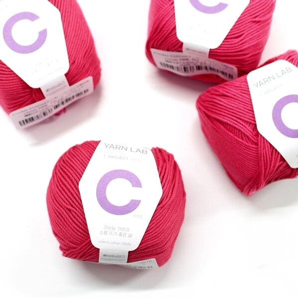 Knit Wit 韓国コットン編み糸 Cookie Cotton クッキーコットン 同色4玉入