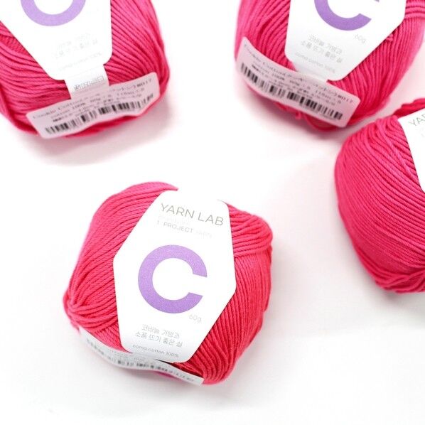 Knit Wit 韓国コットン編み糸 Cookie Cotton クッキーコットン 同色4玉入