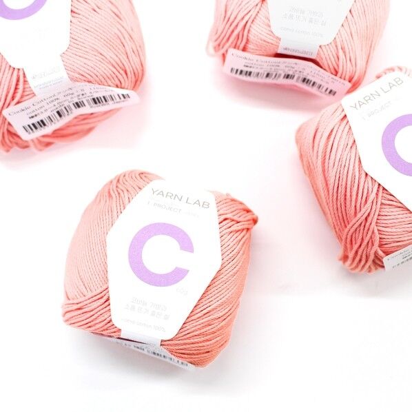 Knit Wit 韓国コットン編み糸 Cookie Cotton クッキーコットン 同色4玉入