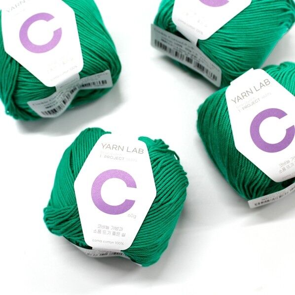 Knit Wit 韓国コットン編み糸 Cookie Cotton クッキーコットン 同色4玉入