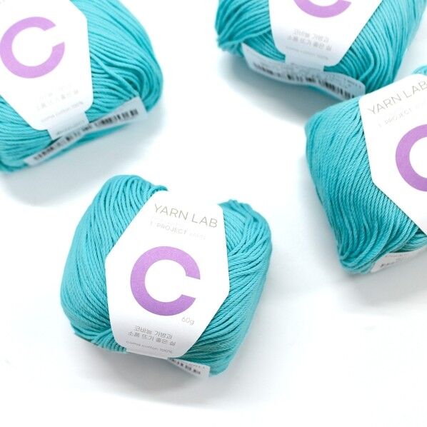 Knit Wit 韓国コットン編み糸 Cookie Cotton クッキーコットン 同色4玉入