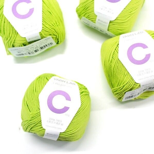 Knit Wit 韓国コットン編み糸 Cookie Cotton クッキーコットン 同色4玉入