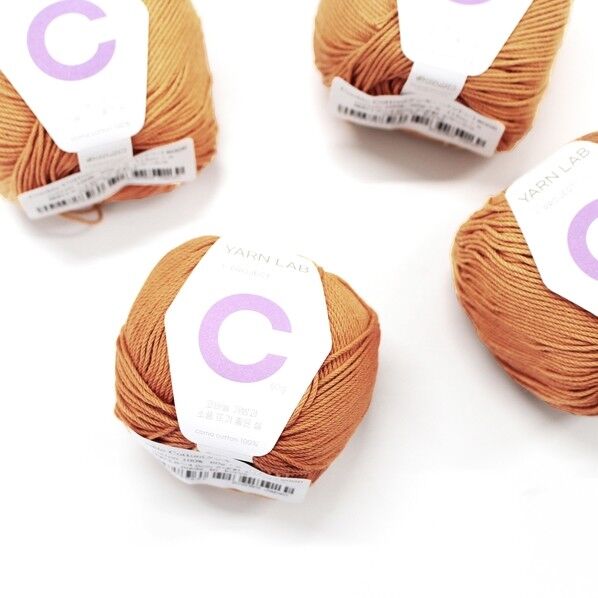 Knit Wit 韓国コットン編み糸 Cookie Cotton クッキーコットン 同色4玉入