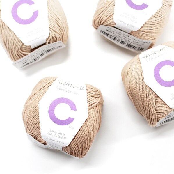 Knit Wit 韓国コットン編み糸 Cookie Cotton クッキーコットン 同色4玉入