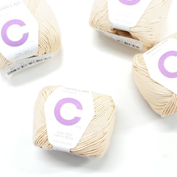 Knit Wit 韓国コットン編み糸 Cookie Cotton クッキーコットン 同色4玉入