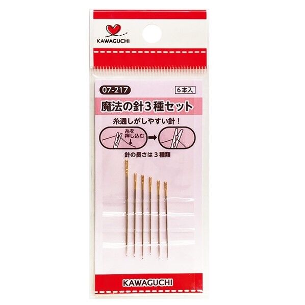 カワグチ KAWAGUCHI 魔法の針3種セット 6本入り 07-217 ニッケル TK07217 1枚