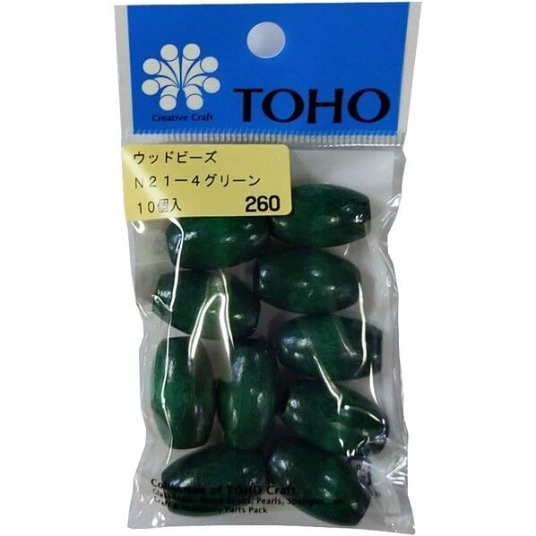 TOHO ウッドビーズ 10ヶ入り