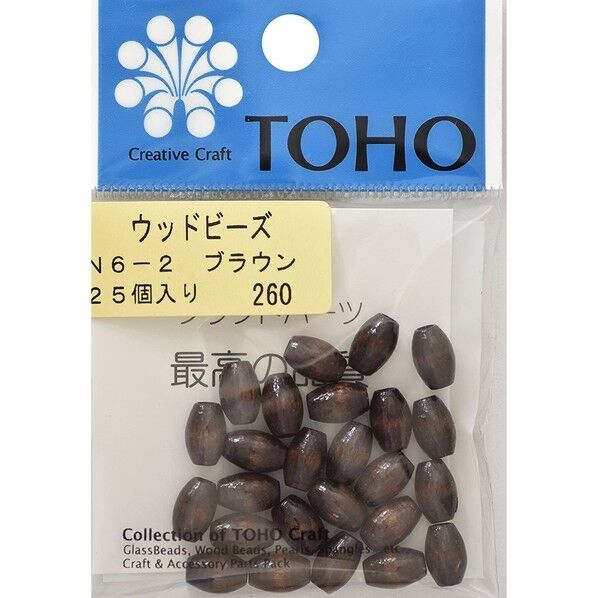 TOHO ウッドビーズ 25ヶ入り