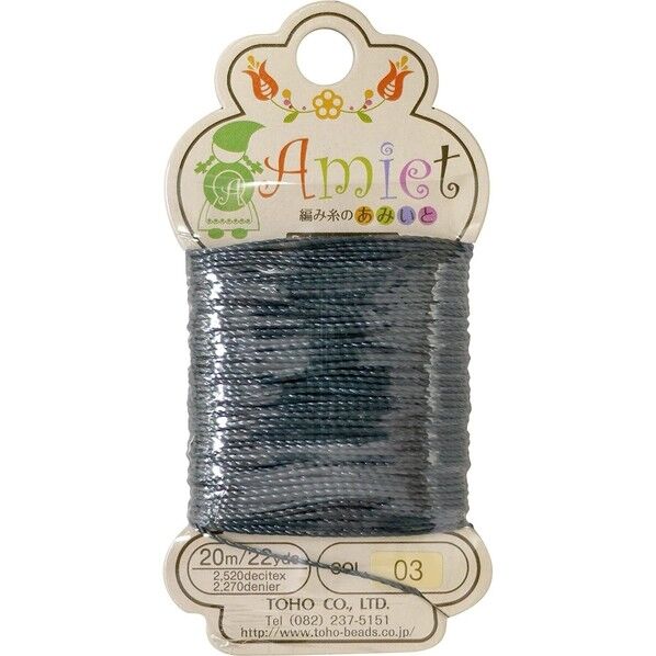 TOHO Amiet 編み糸のあみいと 2,520decitex 20m巻