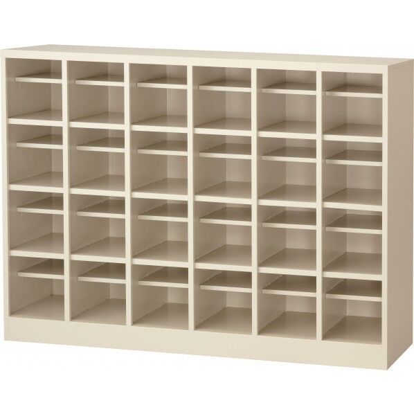 6列4段24人用シューズボックス(棚付)