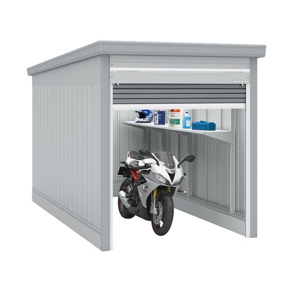 イナバ ガレージ ガレーディア GRN-2142H N 豪雪型 高基礎 クールシルバー クールシルバー AFM41A 1台