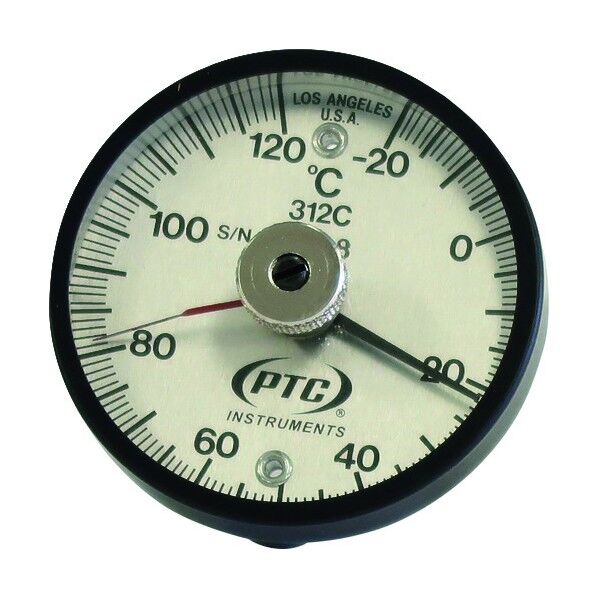 留め針付表面温度計(-20℃~120℃) 312-CL 1点
