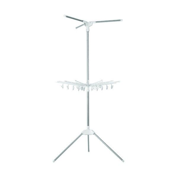 ハンガーバー付き パラソル物干し ホワイト