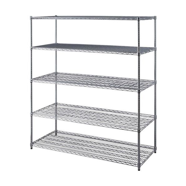537896 メタルラック[[R下]] 高耐荷重棚板セット品 MRー1518DJK シルバー MR-1518DJK 1点