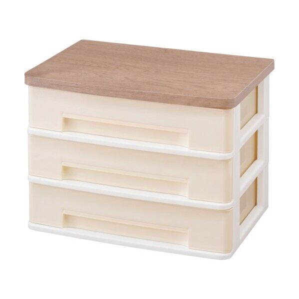 288454 ウッドトップデスクチェスト(ワイドタイプ) WTDC-W430RF-BR 1点...