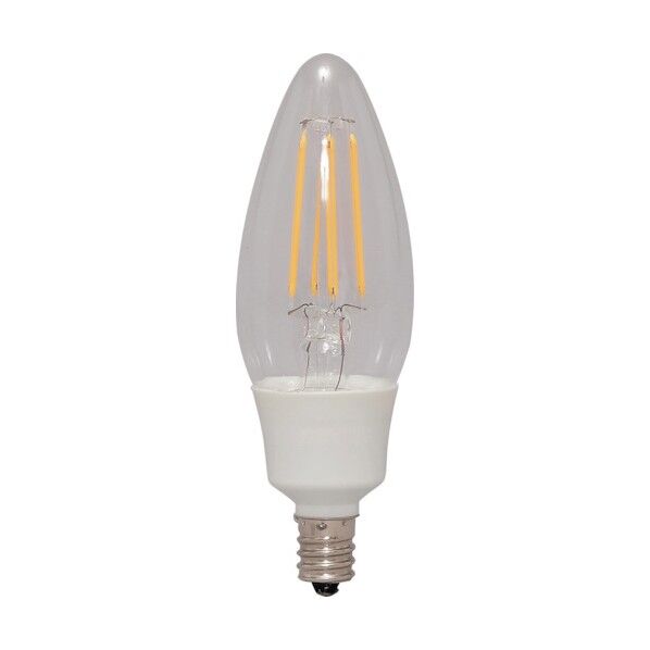  567584 LEDフィラメント電球 E12タイプ40形相当 調光 クリアタイプ 電球色 LDC4L-G-E12/D-FC 1点...