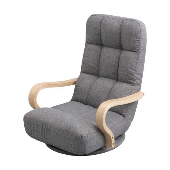 IRIS 520752 ウッドアームチェア回転タイプ WAC-K-GR 1台