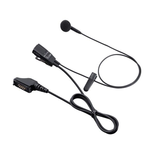 イヤホン付タイピン型マイク