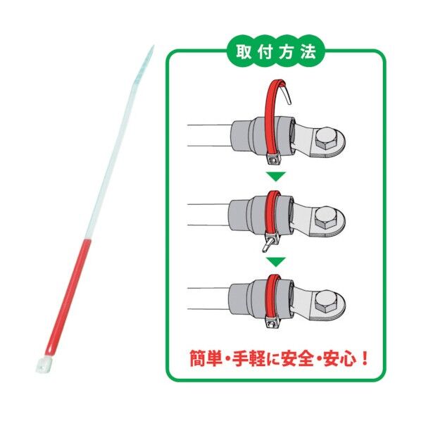 JAPPY サーモタイ 発熱監視用タイ 可逆タイプ Mサイズ 赤 MTT-M-RED 30本