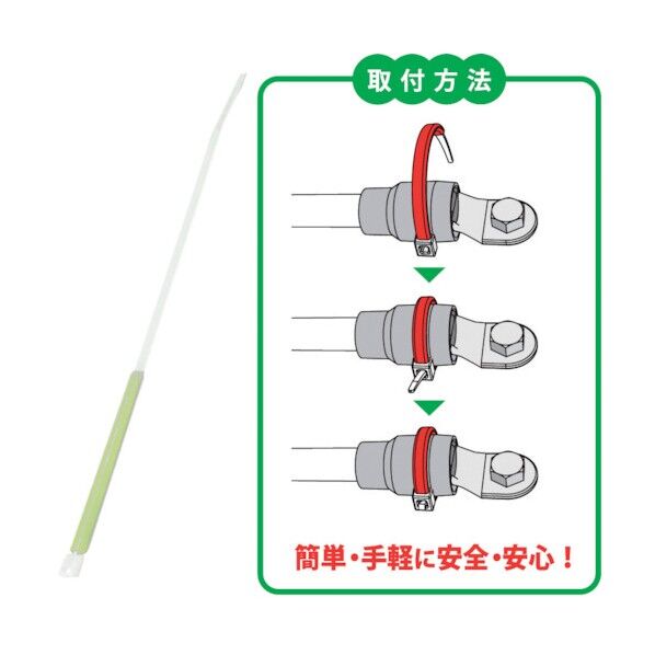 JAPPY サーモタイ 発熱監視用タイ 可逆タイプ Mサイズ 黄色 MTT-M-YEL 30本