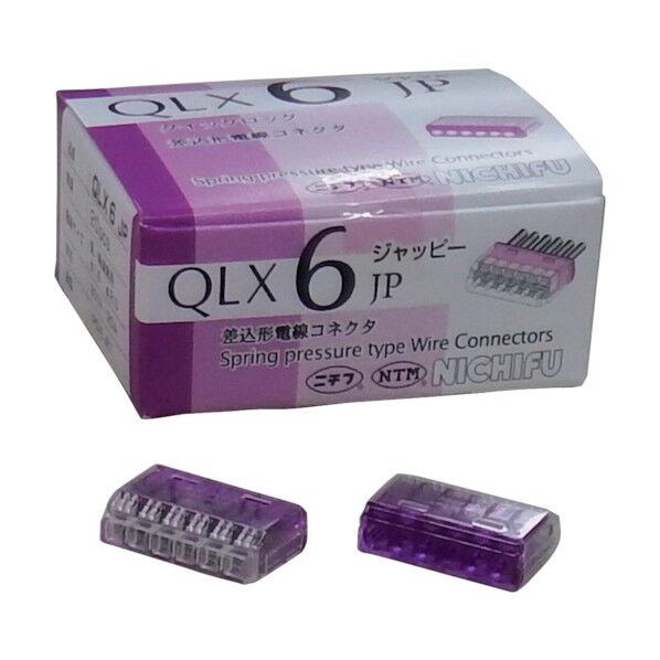 JAPPY 差込形電線コネクタ クイックロック 極数6 QLX-6-JP-PCL 20個