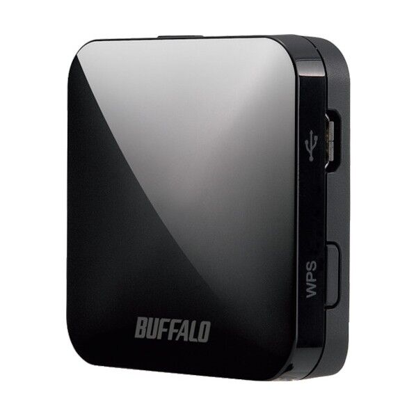 無線LAN親機 11ac/n/a/g/b 433/150Mbps トラベルルーター ブラック WMR-433W2-BK 1個