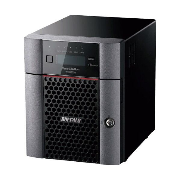 ハードウェアRAID TeraStation WSH5420DNW9シリーズ 4ベイ デスクトップNAS 4TB Workgroup WSH5420DN04W9 1個