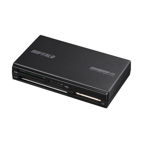 バッファロー UHS-II対応 USB3.0 マルチカードリーダー ブラック BSCR700U3BK 1個...