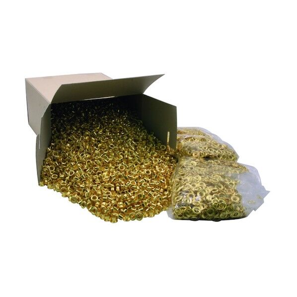 両面ハトメ 真鍮製(箱入り)