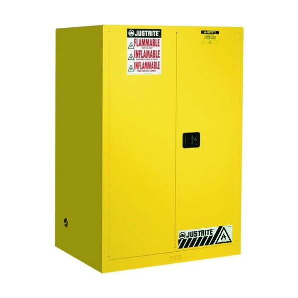 セーフティキャビネット マニュアルタイプ 90ガロン 黄 J899000 1点