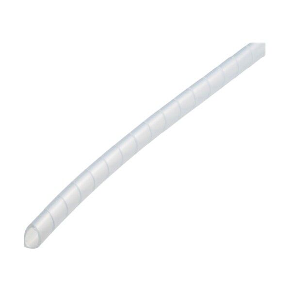 潤工社 ポリエチレンスパイラルチューブSE 8X6mm 100m 乳白 SE-08-N-100 1点