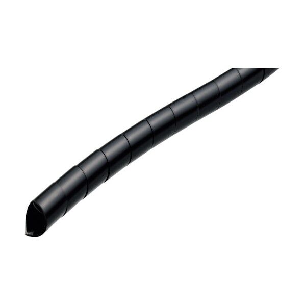 潤工社 ポリエチレンスパイラルチューブSE 12X9mm 50m 黒 SE-12-BK-50 1点
