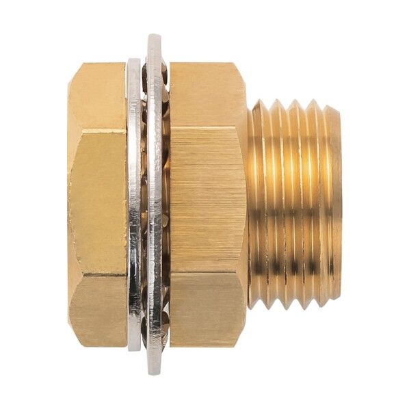 潤工社 黄銅製継手(ミリ系列) パネルユニオン Rc1/8 PF-1/8-1/8-BS 1点