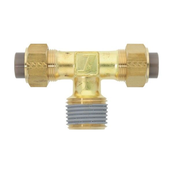 黄銅製継手(ミリ系列) テー 12×8mm PT1/2 PTA-12X8-PT1/2-BS 1点