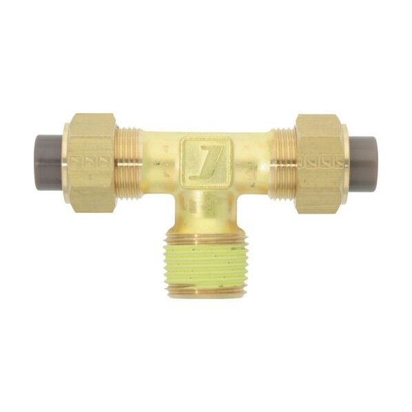 黄銅製継手(ミリ系列) テー 12×8mm PT3/8 PTA-12X8-PT3/8-BS 1点
