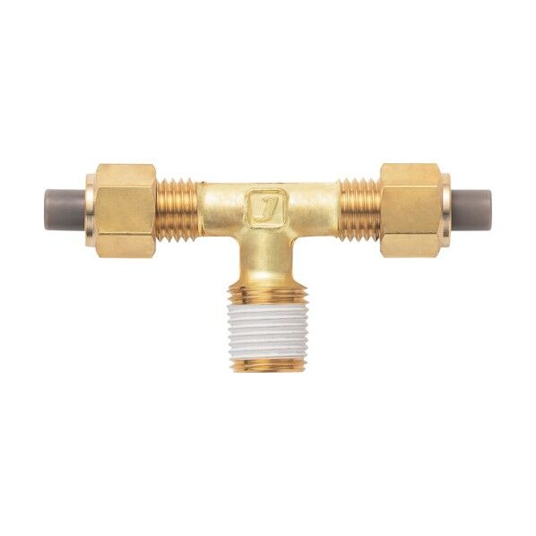 黄銅製継手(ミリ系列) テー 8×6mm  PT1/8 PTA-8X6-PT1/8-BS 1点