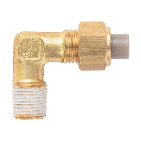 黄銅製継手(ミリ系列) エルボ 12×9mm PT1/8 PL-12X9-PT1/8-BS 1点