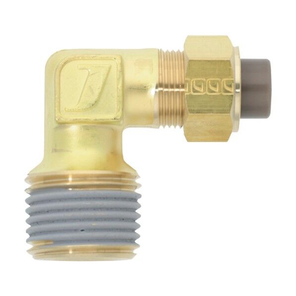 黄銅製継手(インチ系列) エルボ 9.53×6.99mm PT1/2 PL-3/8-PT1/2-BS 1点