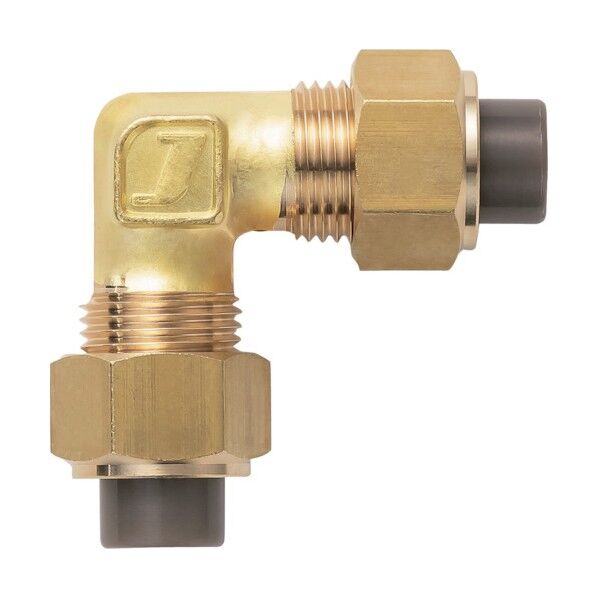 黄銅製継手(ミリ系列) ユニオンエルボ 8×6mm PLU-8X6-BS 1点