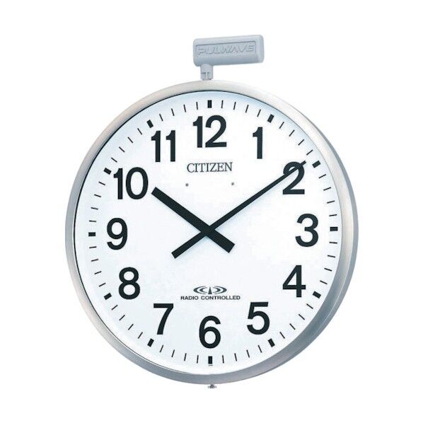 電波掛時計パルウェーブM611B壁掛専用 シルバー 500×60mm 4MY611-B19 1点