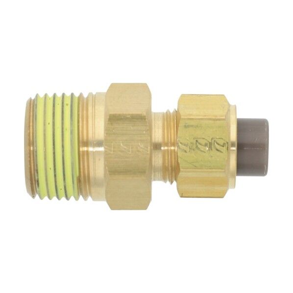 黄銅製継手(インチ系列) ニップル 9.53×6.99mm PT3/8 PN-3/8-PT3/8-BS 1点