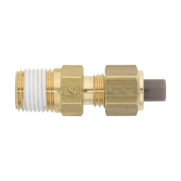 黄銅製継手(ミリ系列) ニップル 4×2.5mm PT1/8 PN-4X2.5-PT1/8-BS 1点