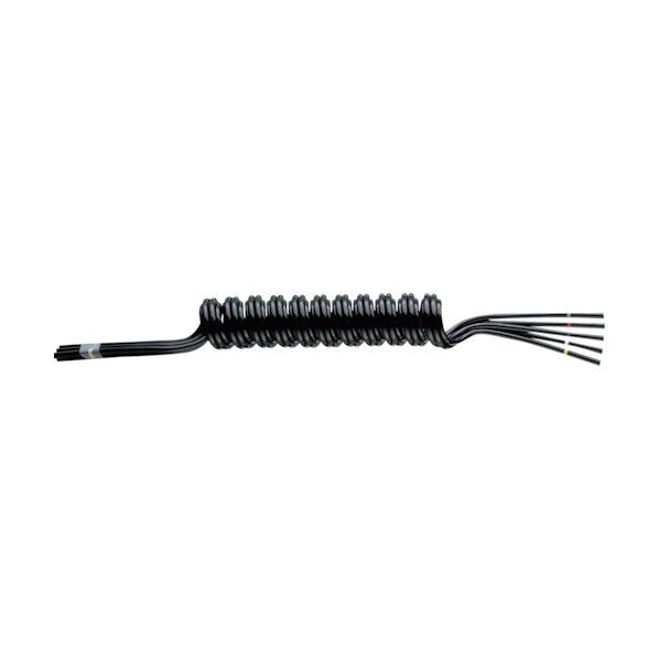 潤工社 ラウンドコイルチューブ UT 2-8X5mm 黒 UT2-08-100 1点