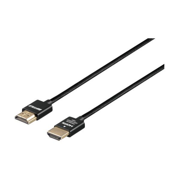 HDMIケーブル プレミアム認証 スリム ブラック 1.0m BSHDPS10BK 1個