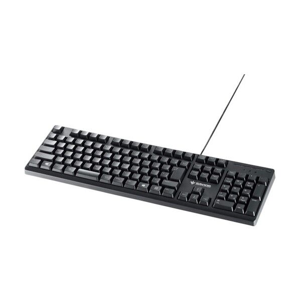 USB&PS/2接続 有線ゲーミングキーボード PS4対応 ブラック