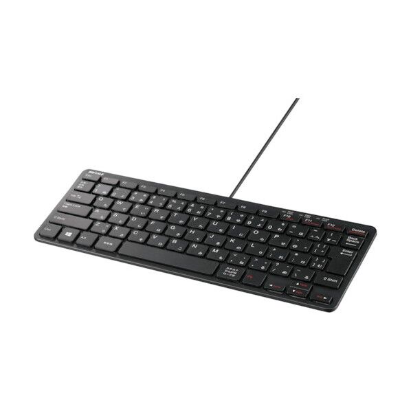 USB接続 有線コンパクトキーボード ブラック BSKBU300BK 1個