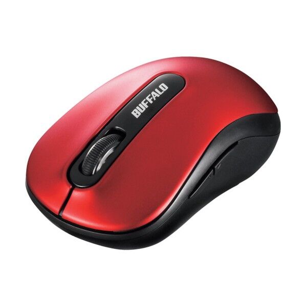 無線 5ボタン BlueLEDマウス レッド BSMBW310RD 1個