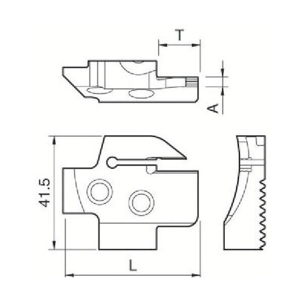 端面溝入れブレード KGDF
