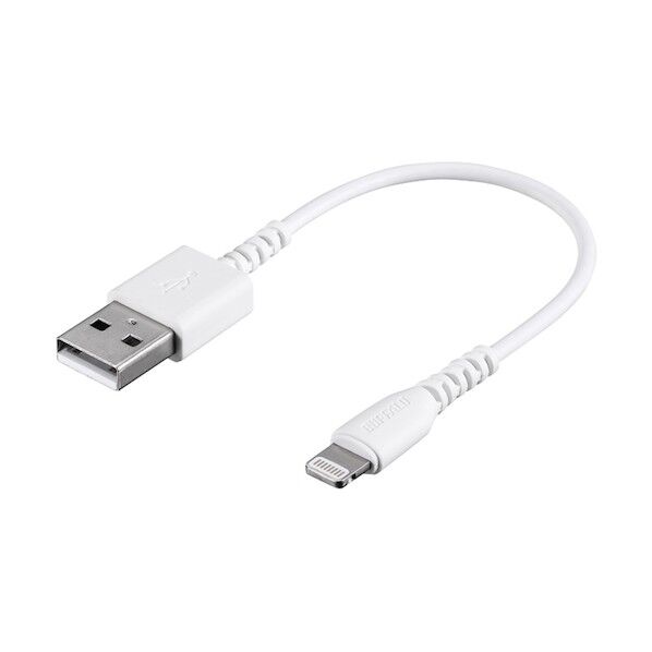 Lightningケーブル(Type-A to Lightning) MFi認証モデル ホワイト 0.1m BSMPCL101WH 1個